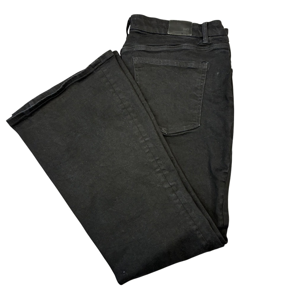 BKE Payton Flare Jeans Womens 36x34 Black Mid Rise Universal Fit Denim Pants